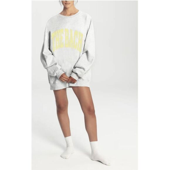 The Bar The Bach Gray/Lemon Varsity Sweatshirt - Picture 3 of 8